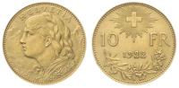 10 franków 1922 B, Berno, złoto 3.21 g, Fr. 504
