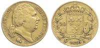 20 franków 1820 / A, Paryż, złoto 6.40 g, Fr. 53