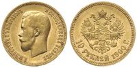 10 rubli 1900 / ФЗ, Petersburg, złoto 8.59 g