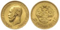 10 rubli 1903 / AP, Petersburg, złoto 8.60 g, pi