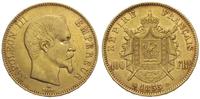 100 franków 1855 / BB, Strasbourg, złoto 32.10 g