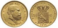 10 guldenów 1876, Utrecht, złoto 6.70 g, pięknie