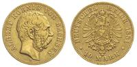 10 marek 1881 / E, Drezno, złoto 3.91 g, Fr. 261