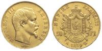 50 franków 1859/A, Paryż, złoto 16.09 g, Gadoury