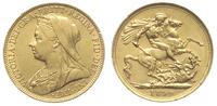 1 funt 1899/S, Sydney, złoto 7.98 g, Friedberg 2