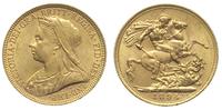 funt  1894/M, Melbourne, złoto 7.99 g, Friedberg
