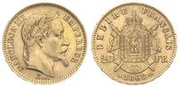 20 franków 1862/A, Paryż, złoto 6.45 g, Gadoury 