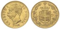 20 lirów 1882/R, Rzym, złoto 6.43 g, Friedberg 2