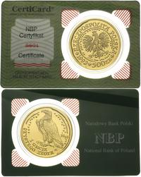 500 złotych 1998, Orzeł Bielik, złoto 31.1 g, mo