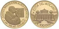 100.000 lirów 1997, Jan Paweł II, złoto ''917'',