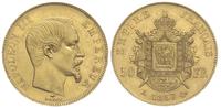 50 franków 1857/A, Paryż, złoto "900" 16.11 g, G