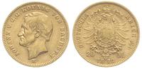 20 marek 1872/E, Drezno, złoto 7.93 g, Jaeger 25