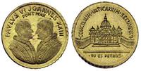 medalik złoty, Jan XXIII i Paweł VI, złoto, 0.20