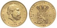 10 guldenów 1879, Utrecht, złoto 6.70 g, Friedbe