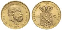 10 guldenów 1877, Utrecht, złoto 6.71 g, Friedbe