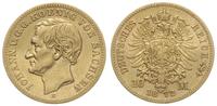 10 marek 1872/E, Drezno, złoto 3.92 g, Jaeger 25