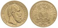 10 marek 1873/F, Stuttgart, złoto 3.93 g, Jaeger