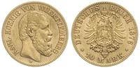 10 marek 1876/F, Stuttgart, złoto 3.92 g, Jaeger