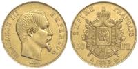 50 franków 1855/A, Paryż, złoto "900" 16.08 g, G