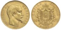 50 franków 1857/A, Paryż, złoto "900" 16.04 g, F