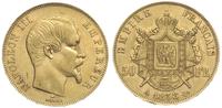 50 franków 1858/A, Paryż, złoto "900" 16.11 g, G