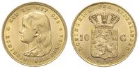 10 guldenów 1897, Utrecht, złoto 6.71 g, rzadki 
