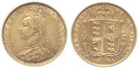 1/2 funta 1891, złoto 3.97 g, Fr. 393