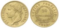 20 franków 1812/W, Lille, złoto 6.39 g, Gadoury 