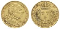 20 franków 1814/A, Paryż, złoto 6.43 g, Gadoury 
