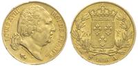 20 franków 1818/A, Paryż, złoto 6.42 g, Gadoury 