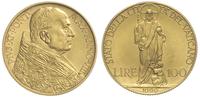 100 lirów 1929, złoto 8.79 g, Fr 283