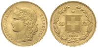 20 franków 1892/B, Berno, złoto 6.43 g, Fr 495