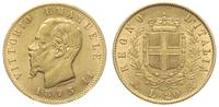 20 lirów 1873/M, Mediolan, złoto 6.44 g, Fr. 13