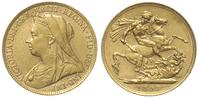 funt 1893, Londyn, złoto 7.98 g, Friedberg 396