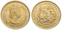 200 rupii 1971, złoto ''916'' 15.47 g, stempel z