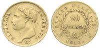 20 franków 1813/W, Lille, złoto 6.42 g, Gadoury 
