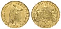10 koron 1911/KB, Kremnica, złoto 3.38 g, Fr 252
