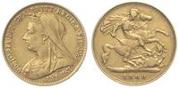 1/2 funta 1900, Londyn, złoto 3.96 g, Fr. 397, S