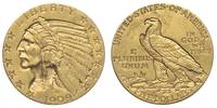 5 dolarów 1909/D, Denver, złoto 8.35 g