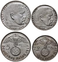 zestaw: 2 marki i 5 marek 1937 E, Muldenhütten, 