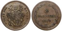 2 baiocchi 1849 B, Bolonia, III rok pontyfikatu,