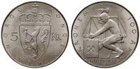 Norwegia, 5 koron, 1975