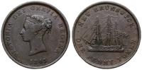 Kanada, token - 1 pens, 1843