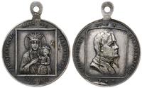 medalik religijny z uszkiem 1910, Aw: Prostokątn