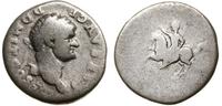 denar 73, Rzym, Aw: Głowa cezara w wieńcu laurow