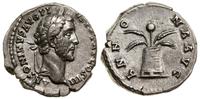 denar 140-143, Rzym,  Aw: Głowa cesarza w wieńcu