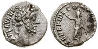 denar  191-192, Rzym, Aw: Głowa cesarza w wieńcu
