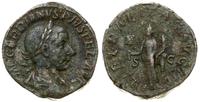 sestercja 240, Rzym, Aw: Popiersie cesarza w wie