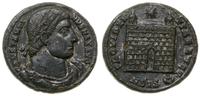 follis 328-329, Siscia, Aw: Głowa cesarza w wień