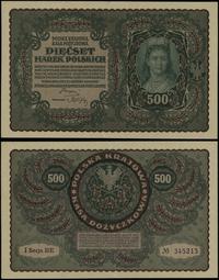 500 marek polskich 23.08.1919, seria I-BE, numer